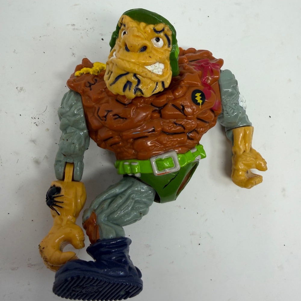 Vintage 1989 TMNT Wyrm Action Figure Playmates Toys Mirage Studios As Is No Leg‎